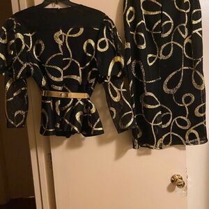 2 piece ladies skirt suit